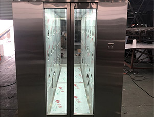 不銹鋼隱自動移門風(fēng)淋通道